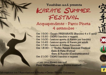Presentato programma Karate summer Festival