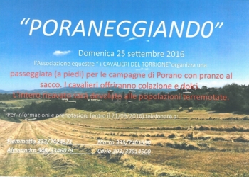 Poraneggiando per le campagne del paese con pranzo al sacco