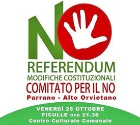 “Secondo noi è no”. Incontro pubblico del Comitato per il No Parrano – Alto Orvietano