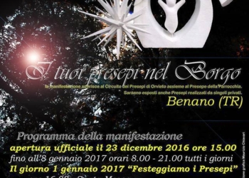 Tanti apprezzamenti per i presepi di Benano, il primo gennaio festa e buffet