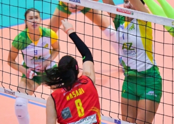 La felicità di Giulia Kotlar per il primato raggiunto dalla Zambelli Orvieto