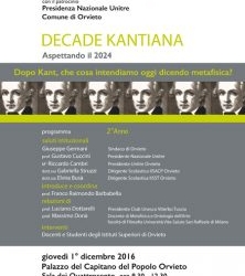 Decade Kantiana: parlare di metafisica nel contemporaneo