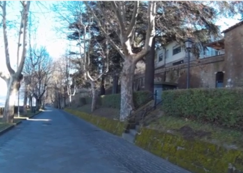 Orvieto visto con una micro fotocamera ,grandangolo 170°