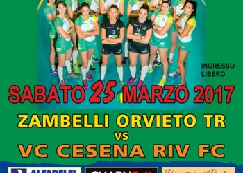 Per la Zambelli Orvieto sabato c’è l’appuntamento interno col Cesena