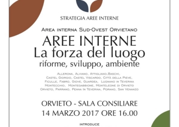 “La forza del luogo. Riforme, sviluppo, ambiente” incontro di Area Interna Sud-Ovest Orvietano