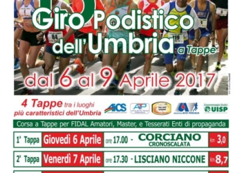 15° Giro Podistico dell’Umbria, l’8 aprile tappa a San Venanzo
