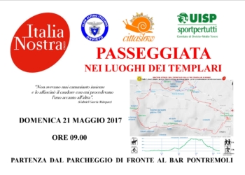 Passeggiata nei luoghi dei templari, appuntamento al 21 maggio