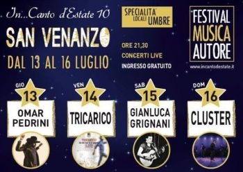 Omar Pedrini, ex Timoria, aprirà la 10a edizione di In…Canto d’Estate a San Venanzo