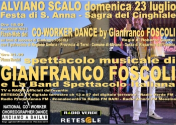 Gianfranco Foscoli domenica 23 luglio si esibirà a Alviano