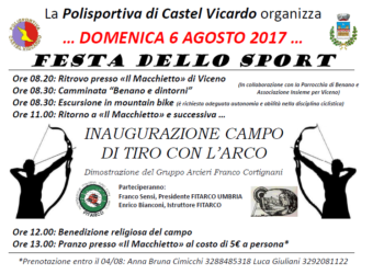 Tra passeggiate e escursioni in mountain bike a Castel Viscardo si inaugura il Campo di Tiro con l’Arco
