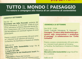Il valore della biodiversità agronomica nella conservazione e produzione di paesaggi, appuntamento a Trevinano