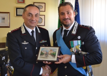 Il tenente colonnello Celi lascia l’incarico di comandante del reparto operativo di Terni