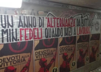 “Flop alternanza scuola-lavoro”, in tutta l’Umbria gli striscioni del Blocco Studentesco