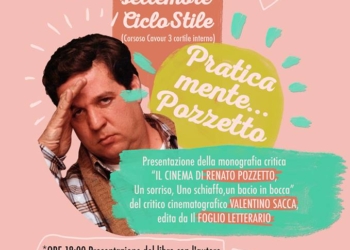 “Il Cinema di Renato Pozzetto” al CicloStile si presenta il libro di Valentino Saccà