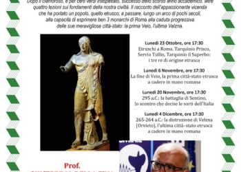 All’UniTre arriva la Storia Antica del professor Giuseppe Della Fina con “Etruria a Roma”