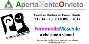 Dialogare apertamente tra il maschile e il femminile. Si apre il 4° Festival del Dialogo a Orvieto