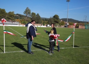Taglio del nastro per il nuovo manto in erba dello stadio Luigi Muzi