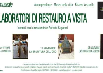 Tre incontri di restauro a vista presso il Museo della città di Acquapendente
