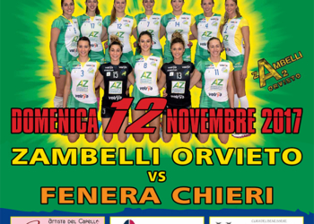 La Zambelli Orvieto torna al Pala-Papini per ospitare Chieri