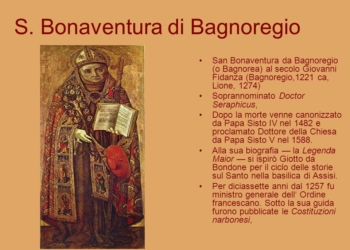 Giornata di Studi sull’opera di San Bonaventura organizzata dall’ISAO di Orvieto