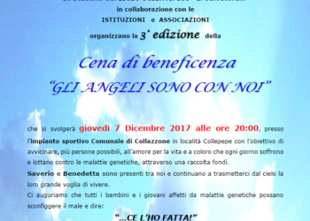 “Gli angeli sono con noi”, a Collepepe cena di beneficenza