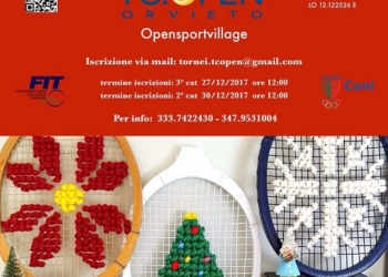 Tc Open Sport Village: primo Open di Natale e Torneo Bnl a febbraio