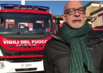 I Vigili del Fuoco di Orvieto celebrano Santa Barbara con la messa e un saggio molto spettacolare