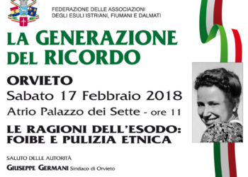 Giorno del Ricordo: a Orvieto incontro di testimonianze a Palazzo dei Sette