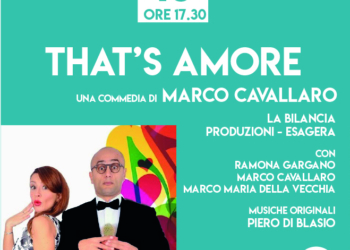 Risate al Boni con la commedia di Marco Cavallaro “That’s amore”