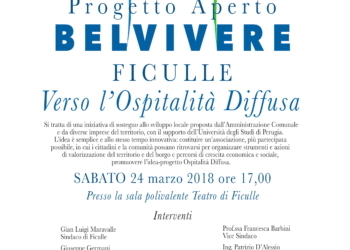 Progetto Aperto “Belvivere Ficulle. Verso l’ospitalità diffusa”. La comunità si mette in movimento