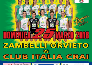 Zambelli Orvieto: sono punti roventi quelli in palio contro il Club Italia