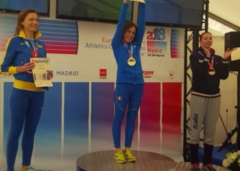 Valeria Pedetti sul tetto d’Europa. E’ campionessa europea nella 3 km di marcia ai Campionati Master indoor di Madrid