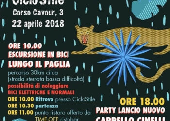 Pedalata lungo il Paglia con CicloStile per la presentazione del nuovo cappello Sharp Teeth disegnato  da Lida Ziruffo