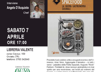 “Spacefood, la nuova gastronomia siderale”, alla libreria Valente incontro con l’autore