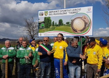 Inaugurate a Fabro due nuove piste per il lancio del Ruzzolone