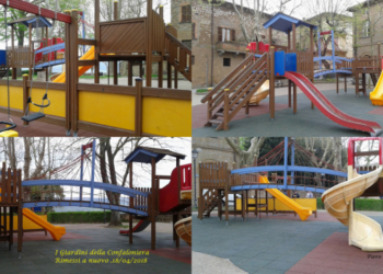 L’area gioco della Confaloniera tirata a lucido