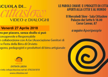 Mercoledì Slow… a scuola di Cittaslow si sposta a venerdì per parlare del bere consapevole e responsabile.