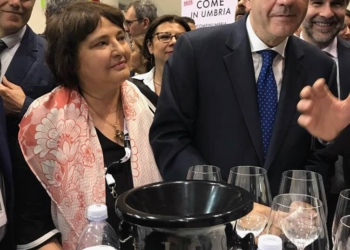 In visita negli spazi umbri del Vinitaly il presidente del Consiglio Paolo Gentiloni
