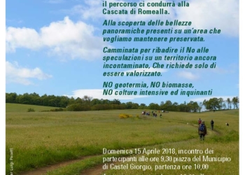 Alfina la mia terra: passeggiata contro la biomassa a Castel Giorgio