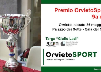 Premio “OrvietoSport” IX edizione, sabato la cerimonia di consegna