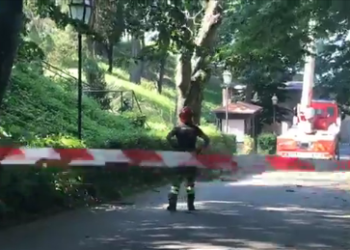 VIDEO – Intervento dei Vvff di messa in sicurezza lungo la via d’accesso a Pozzo San Patrizio