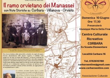 “Il ramo orvietano dei Manassei”, al centro ricreativo di Corbara si presenta il libro di Santina Muzi