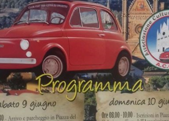 Arriva a Orvieto il terzo meeting nazionale Fiat 500, 160 auto in Piazza Duomo