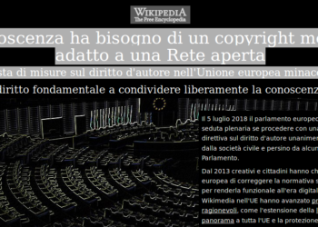Riforma del copyright in Europa, Wikipedia non funziona per protesta