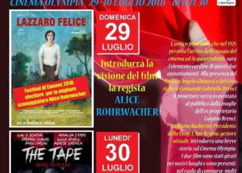 Due giorni di cinema con il pluriacclamato Lazzaro Felice e l’anteprima nazionale The Tape