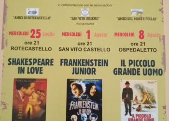 Cinema sotto le stelle al Peglia