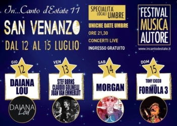 In … Canto d’estate, al Parco Villa Faina di San Venanzo una 4 giorni con musica d’autore