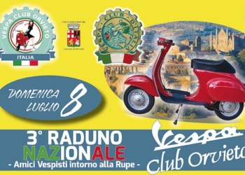 Raduno di “vespette” a Orvieto, una due giorni a tutto gas con il “Vespa Club Orvieto”
