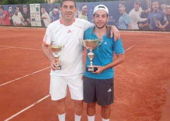 Il giovane Adriano Aureli supera il padre Giuseppe nella finalissima del Torneo di Tennis “ShootOut Amburgo All Star Maschile”
