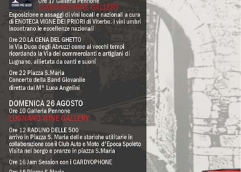 “Lugnano wine gallery”, ultimi due appuntamenti dell’Estate lugnanese